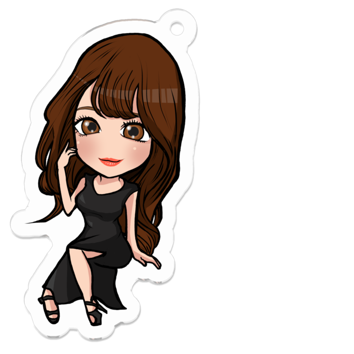 アクリルキーホルダー - 50 x 50 (mm)