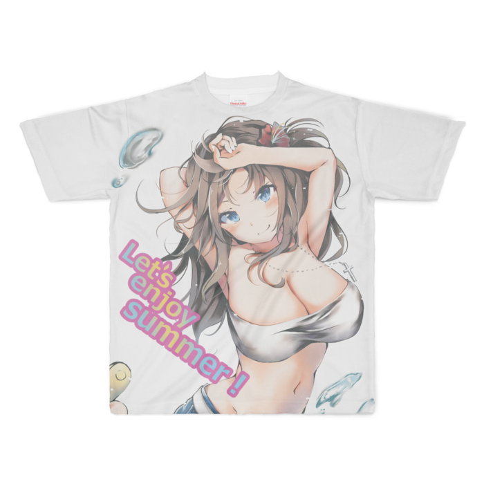 フルグラフィックTシャツ - XL - 正面印刷のみ