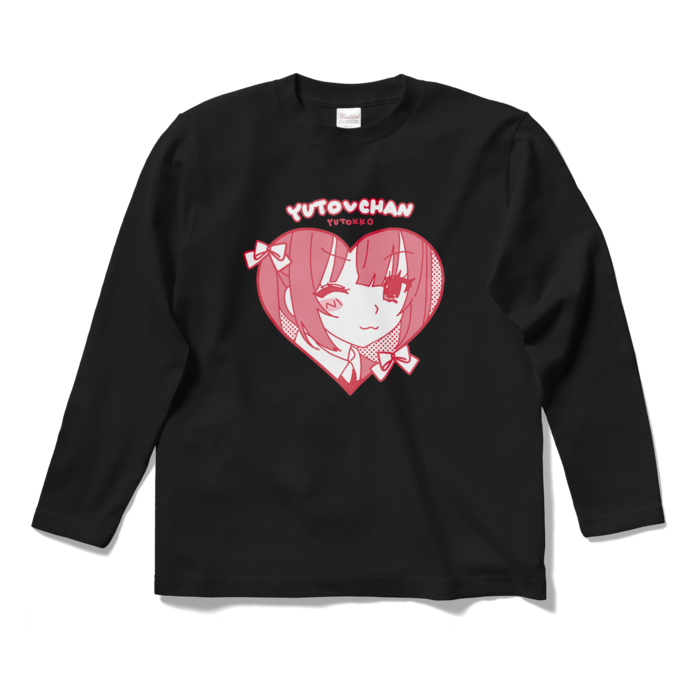 (ゆ)ロングスリーブTシャツ - S - ブラック