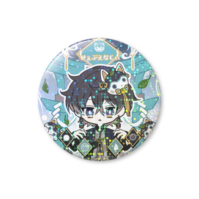 【ぺ】⛩️省エネ ホログラム缶バッジ