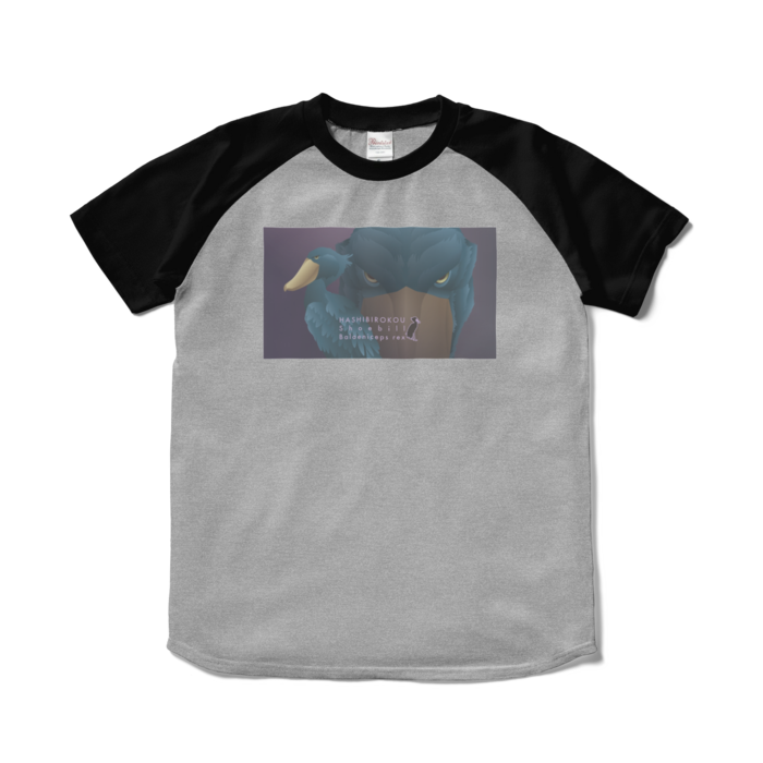 ラグランTシャツ - S - 杢グレー×ブラック