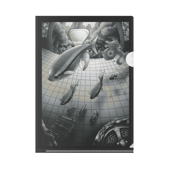 アカヒレ(モノクロ)　B5