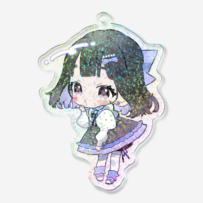 ホログラムアクリルキーホルダー - 70 × 70mm