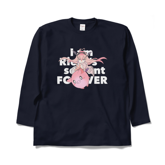 ロングスリーブTシャツ - XL - ネイビー