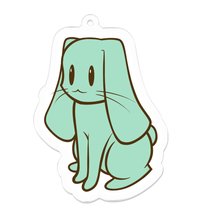 大きな翡翠くん - 70 x 70 (mm)