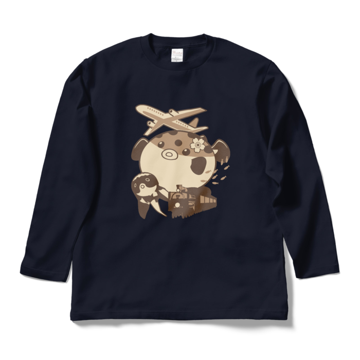 ロングスリーブTシャツ - L - ネイビー