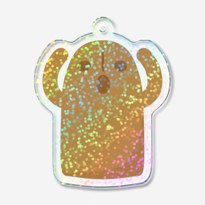 ホログラムアクリルキーホルダー - 50 × 50mm