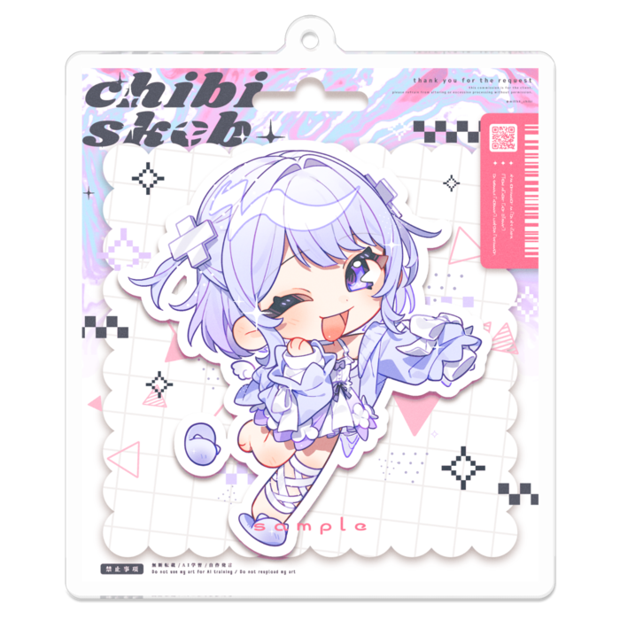 アクリルキーホルダー - 70 x 70 (mm)