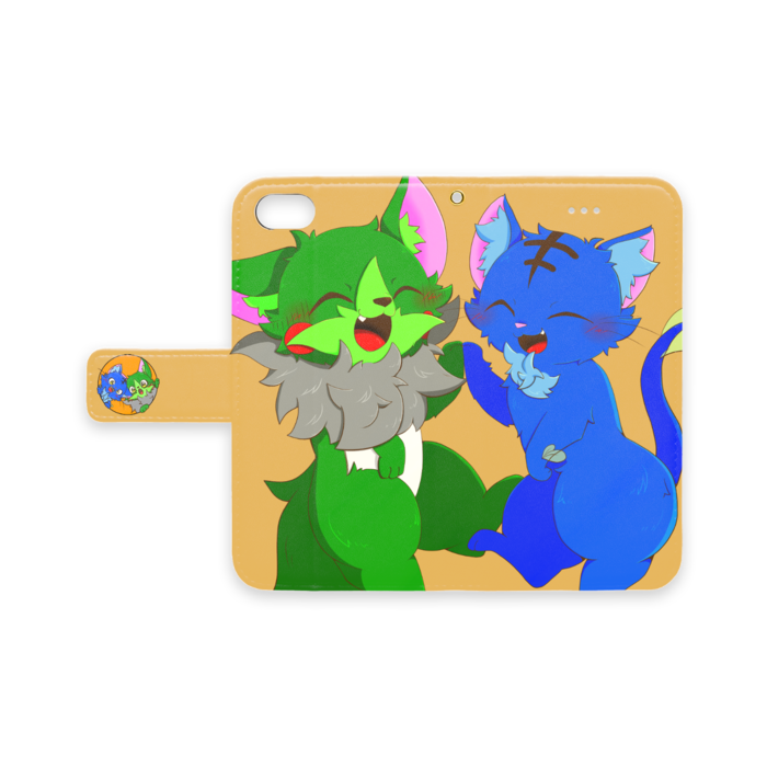 手帳型iPhoneケース - iPhone 8 / 7 / SE2 - ストラップ穴 あり