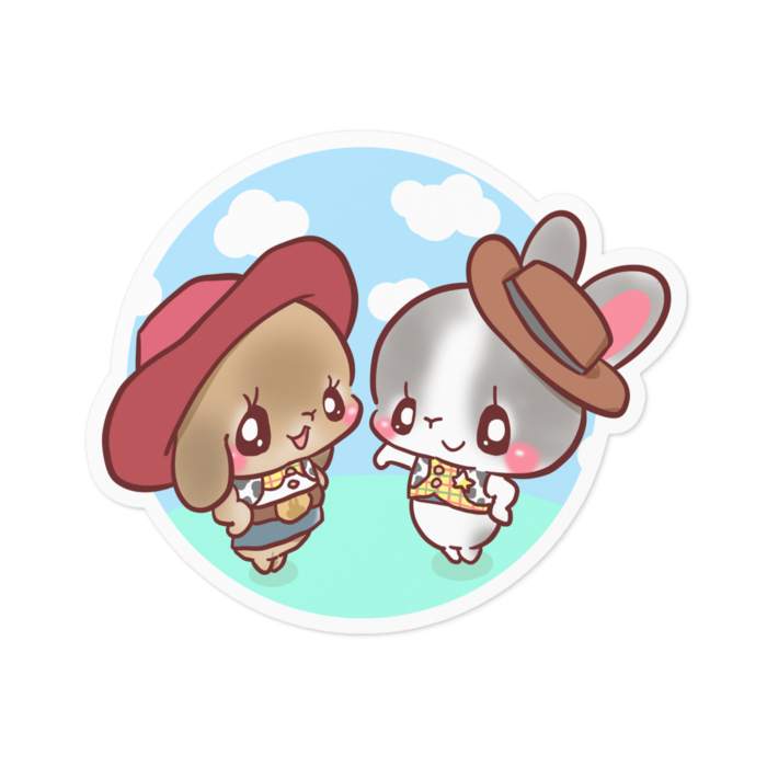 ステッカー - 100 x 100 (mm)