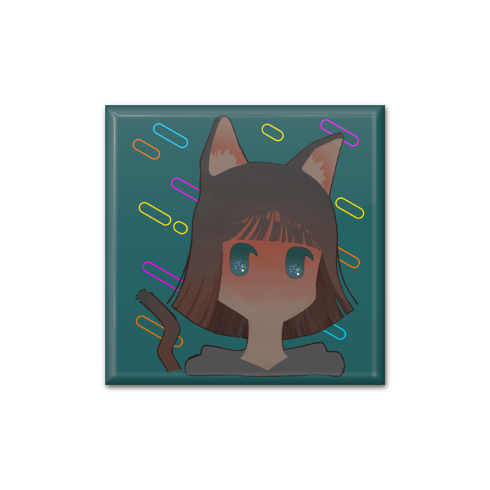 缶バッジ - 四角形40mm