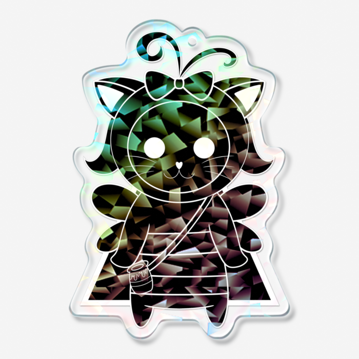 ホログラムアクリルキーホルダー - 70 × 70mm