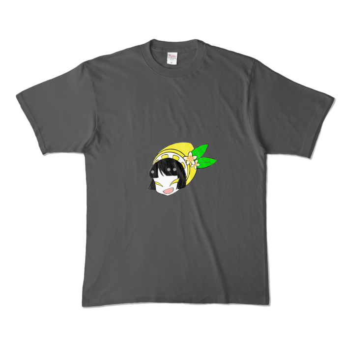 カラーTシャツ(濃色) - XL - 両面 - チャコール