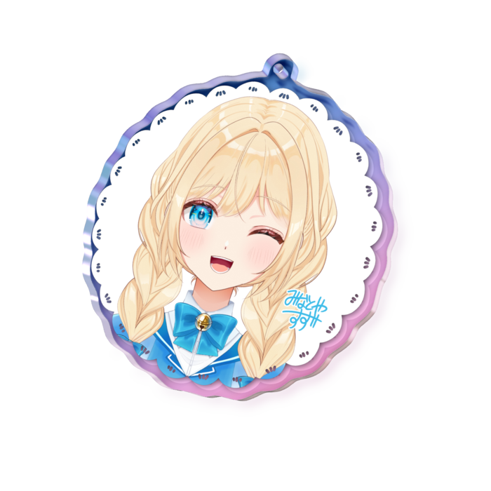 オーロラアクリルキーホルダー - 70 × 70mm