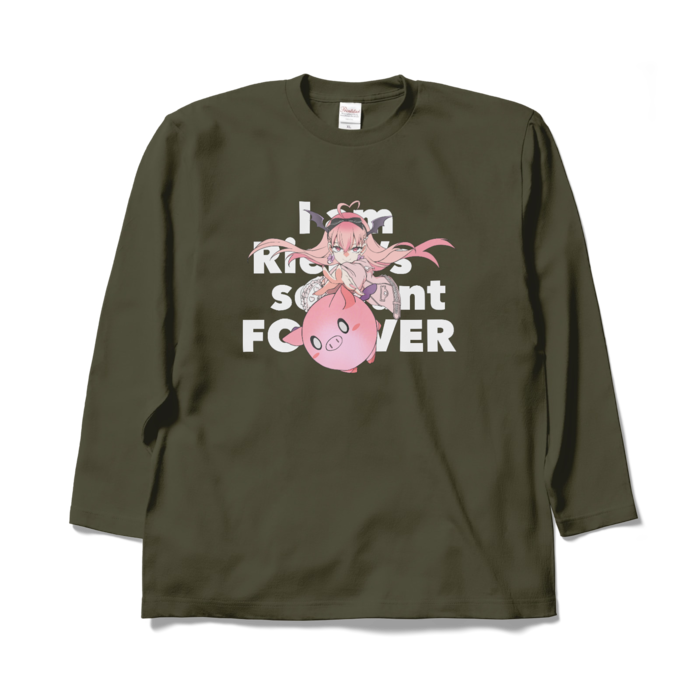ロングスリーブTシャツ - XL - アーミーグリーン