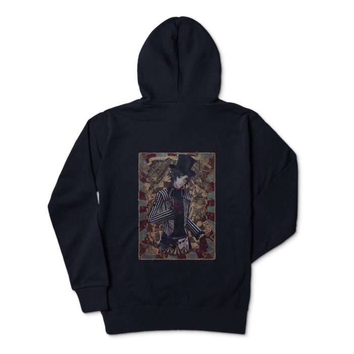 ジップパーカー - L - ネイビー