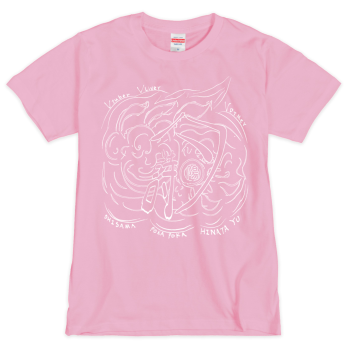 Tシャツ（桃白） - M - 1色