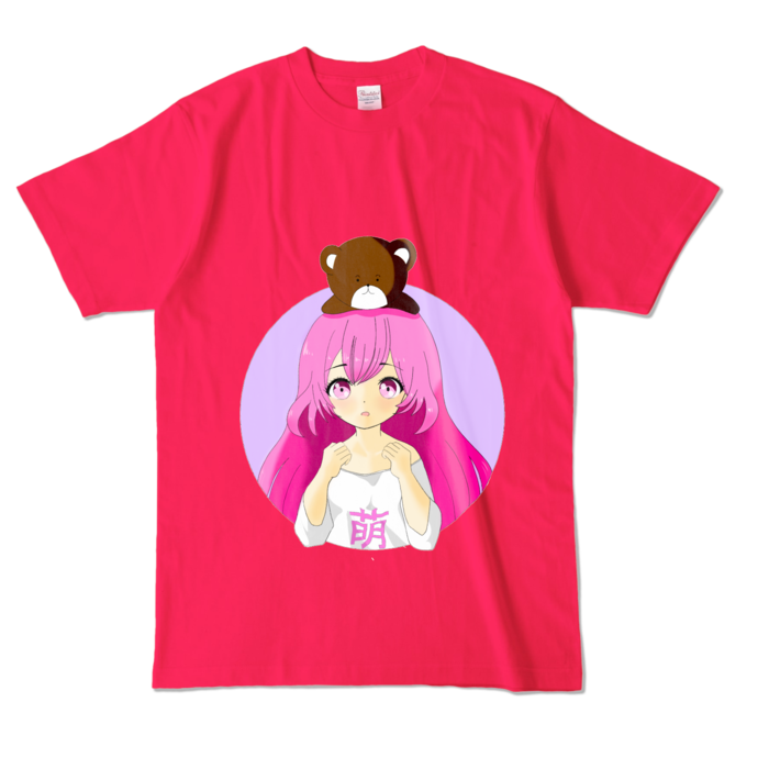 カラーTシャツ - L - ホットピンク (濃色)