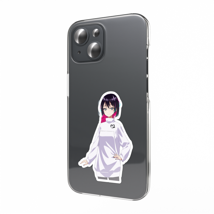 スマホステッカー 笑み