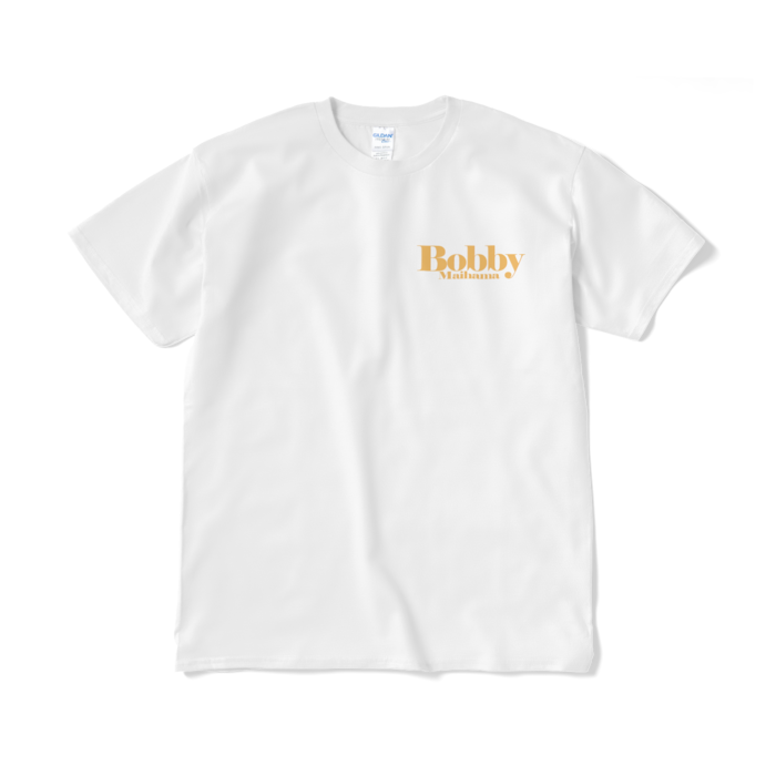 BobbyのTシャツ（ワンポイントロゴ・ライトイエロー） - XL
