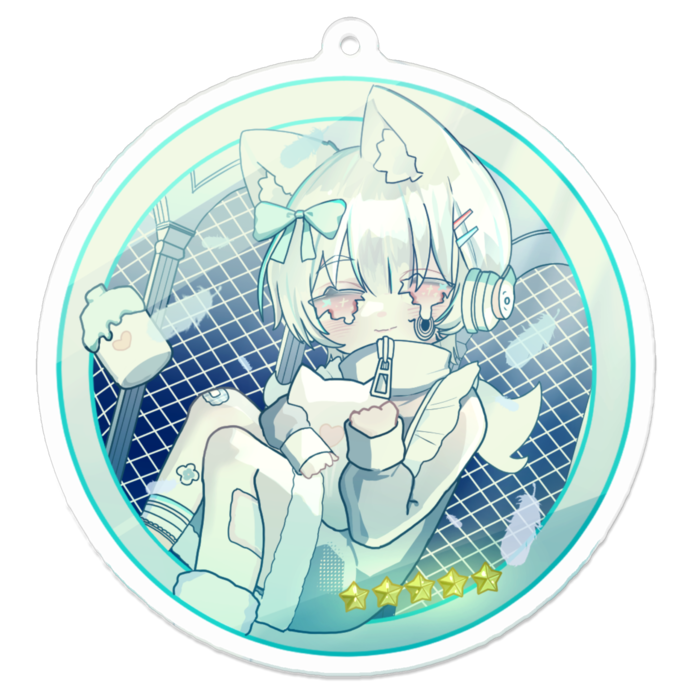 アクリルキーホルダー - 70 x 70 (mm)