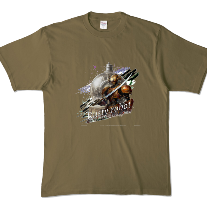カラーTシャツ - XL - オリーブ (濃色)