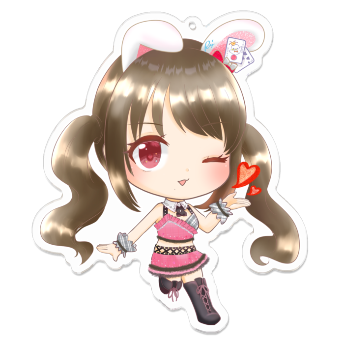 アクリルキーホルダー - 100 x 100 (mm)