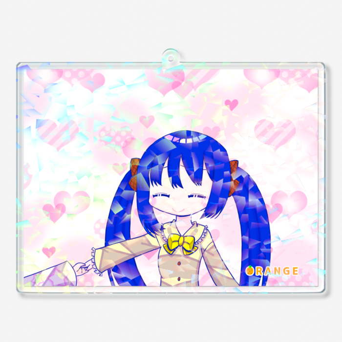 ホログラムアクリルキーホルダー - 100 × 100mm(1)