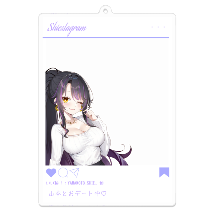 アクリルキーホルダー（コーティング） - 100 x 100 (mm)