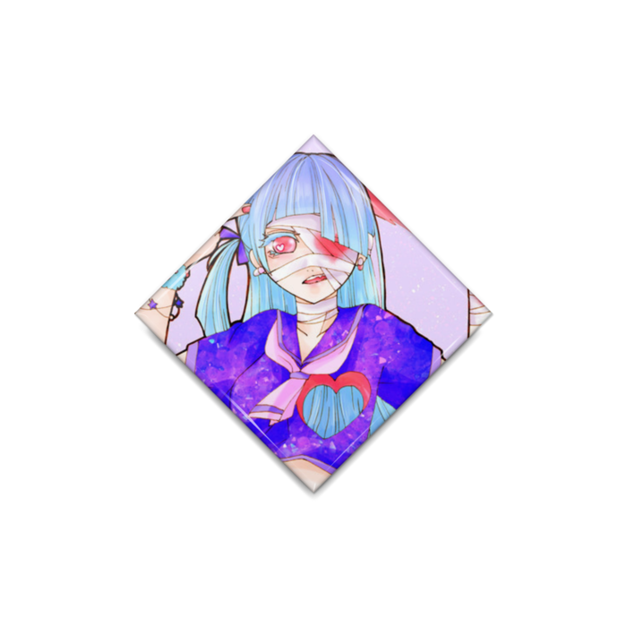 缶バッジ - ひし形40mm