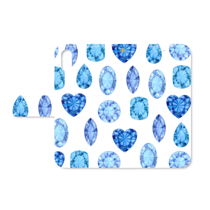 手帳型iPhoneケース - iPhone XS / X - ストラップ穴 あり