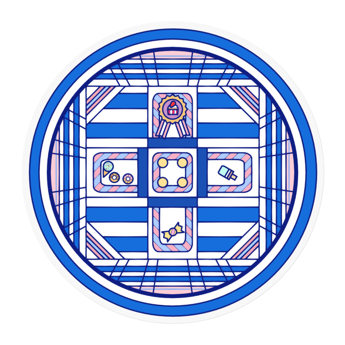 ステッカー - 100 x 100 (mm)