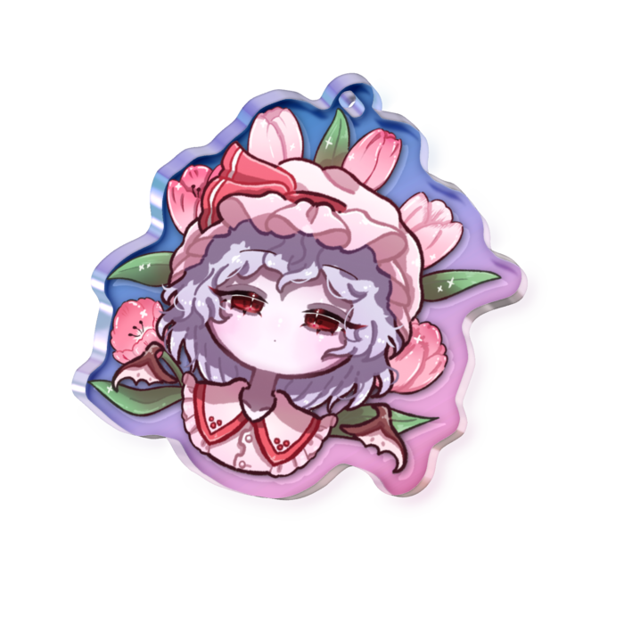 オーロラアクリルキーホルダー - 50 × 50mm