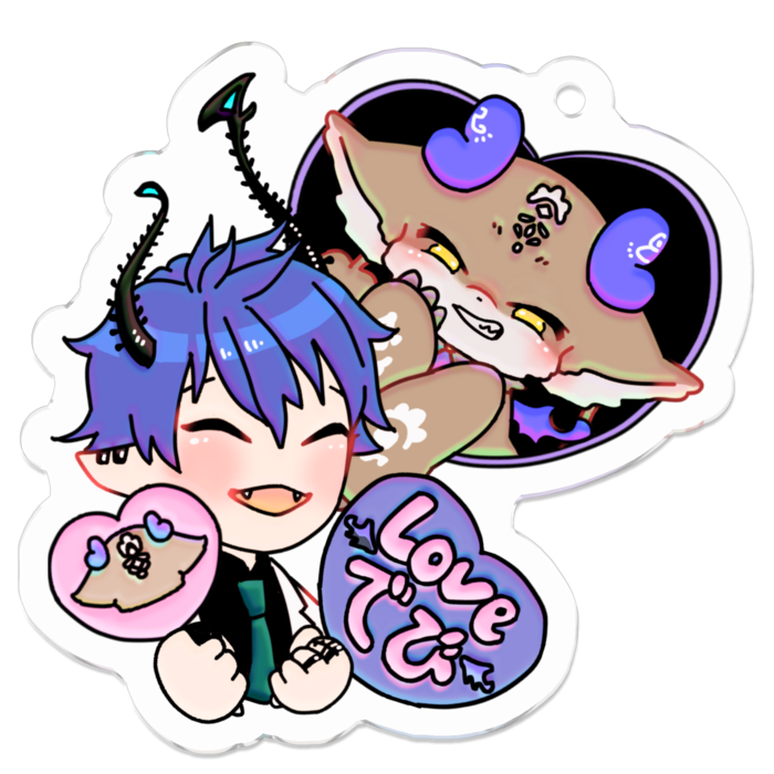 アクリルキーホルダー - 50 x 50 (mm)