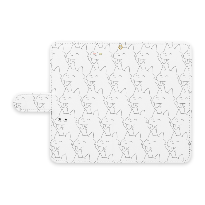 手帳型Androidケース - L - ストラップ穴 あり