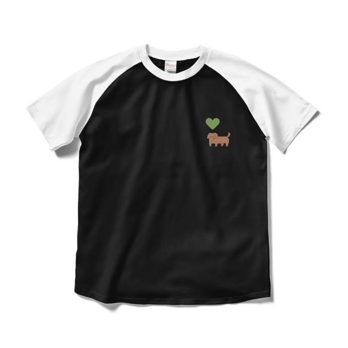 ラグランTシャツ - M - ブラック×ホワイト