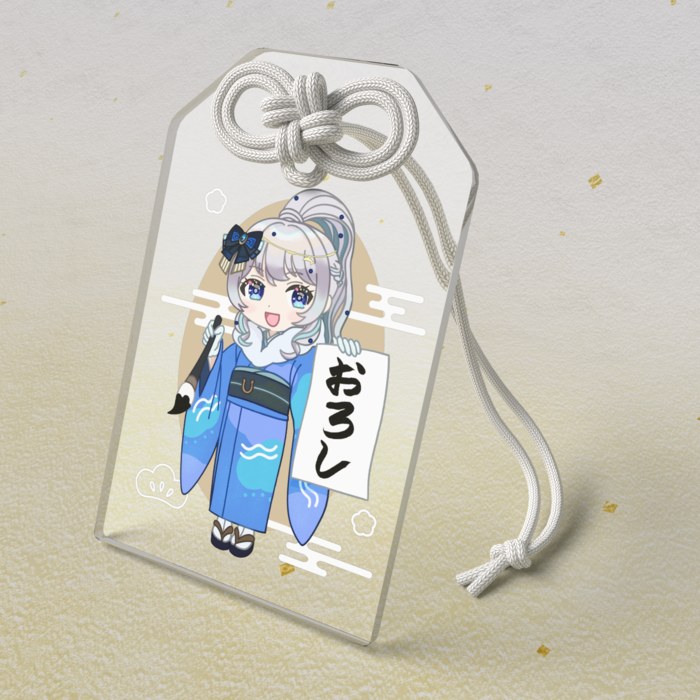 【クリア】アクリルお守り - 50 × 80mm