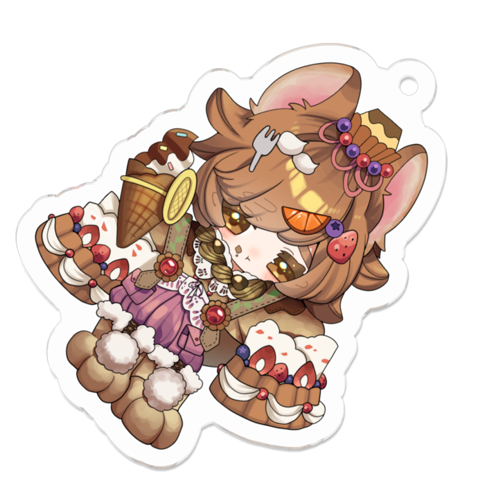 アクリルキーホルダー - 50 x 50 (mm)