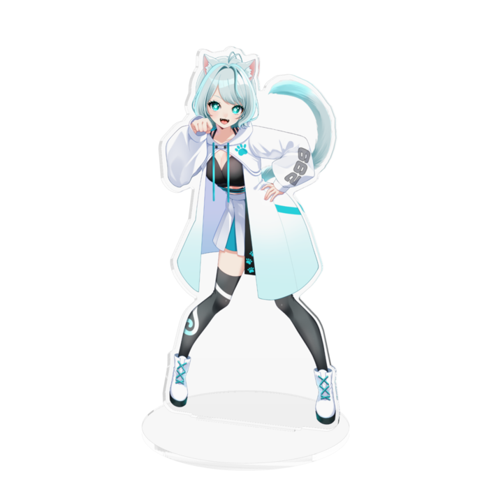 ねこたまｰ第二形態ｰアクリルフィギュア (L) - 160x160mm