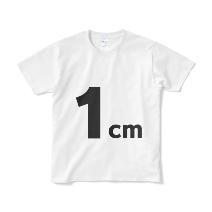 1cm(実際の大きさとは異なる場合があります)Tシャツ - S - ホワイト