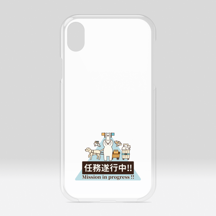 クリアiPhoneケース　白色　iPhone XR