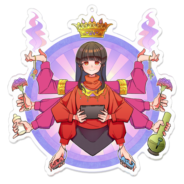 アクリルキーホルダー - 100 x 100 (mm)