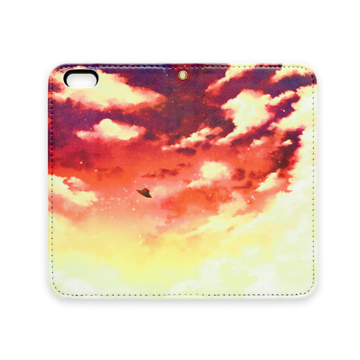 手帳型iPhoneケース(ベルトなし) - iPhone 6 / 6s - ストラップ穴 あり