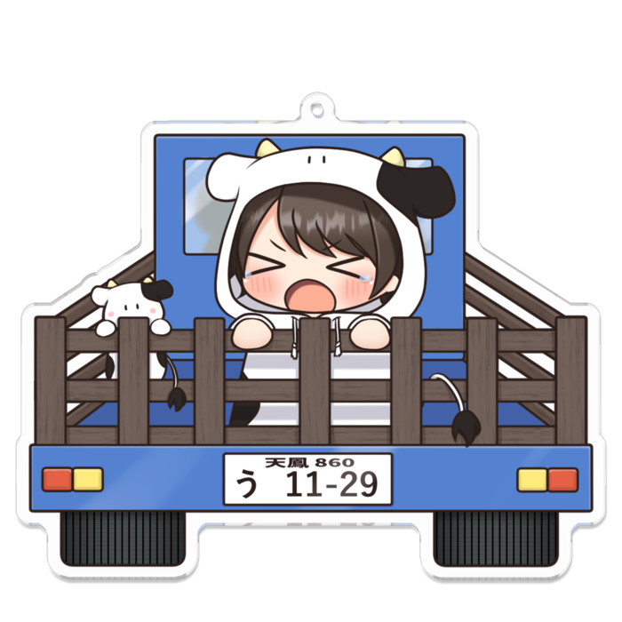 アクリルキーホルダー - 100 x 100 (mm)
