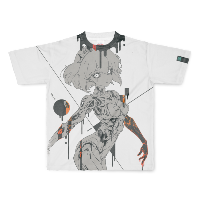 フルグラフィックTシャツ - L - 正面印刷のみ