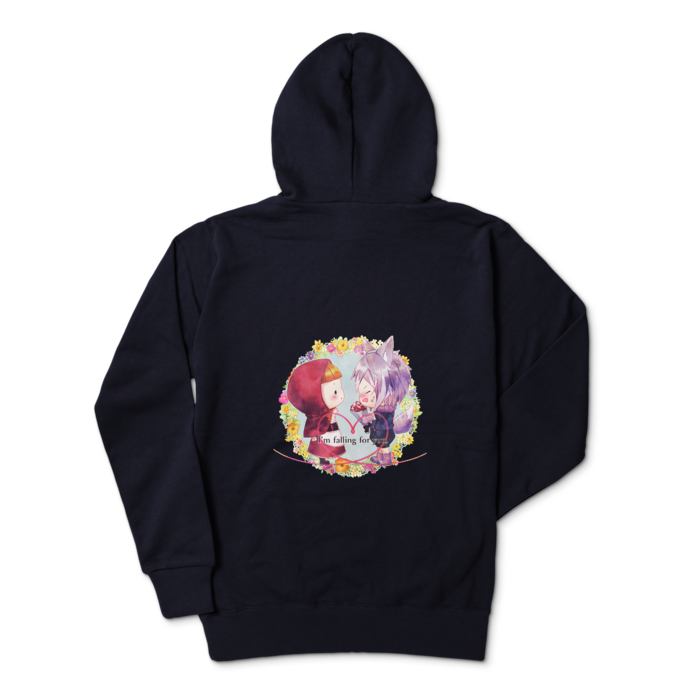 ジップパーカー - L - ネイビー