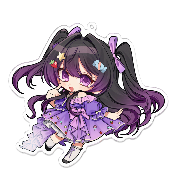 アクリルキーホルダー（コーティング） - 100 x 100 (mm)