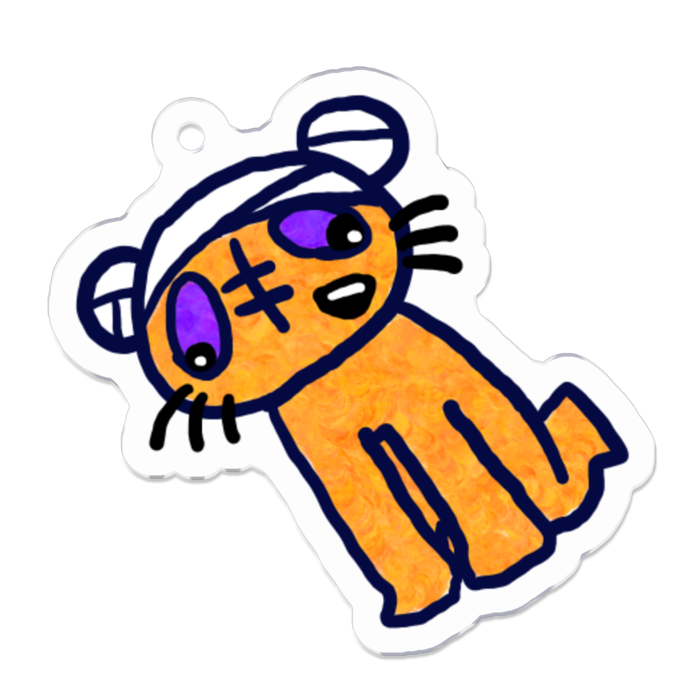 アクリルキーホルダー（コーティング） - 50 x 50 (mm)