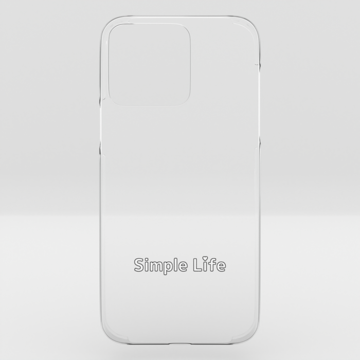 クリアiPhoneケースB　Simple Life❤　iPhone 14ProMax