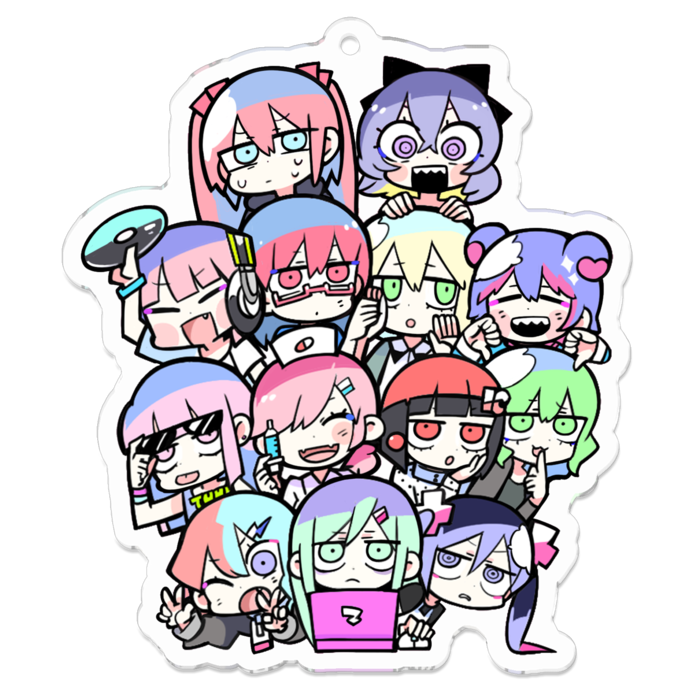 アクリルキーホルダー - 70 x 70 (mm)